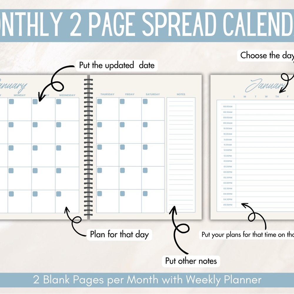 Blue Password Keeper Planner - Picture 5 of 5